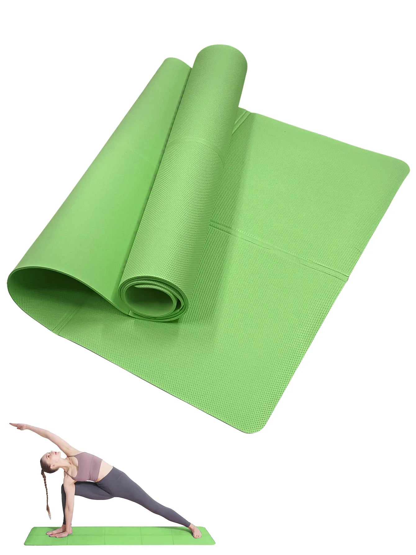 Yoga Mat Pilates Fitness Mat 3/4/6mm Thicknes Non Slip Yoga