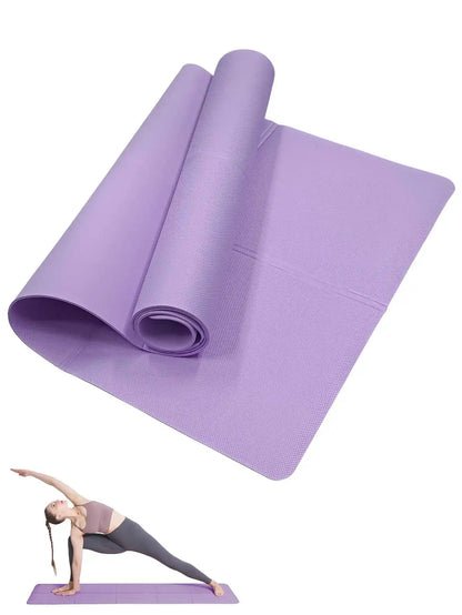 Yoga Mat Pilates Fitness Mat 3/4/6mm Thicknes Non Slip Yoga