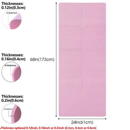 Yoga Mat Pilates Fitness Mat 3/4/6mm Thicknes Non Slip Yoga