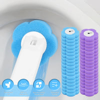 New Toilet Brush Disposable Replacement Head Cleaning Kit With Lengthened Handle Auto Lid Opening Toilet Bowl Cleaner Pad Kit