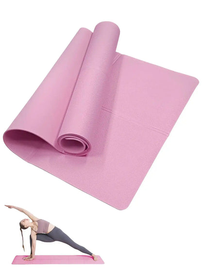 Yoga Mat Pilates Fitness Mat 3/4/6mm Thicknes Non Slip Yoga