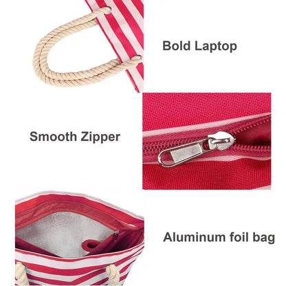 Beach Wine Cooler Tote